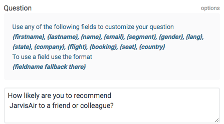 AskNicely conversational NPS survey as respondents see it on mobile