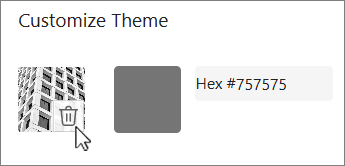 Microsoft Forms survey builder Style panel for customizing form background images